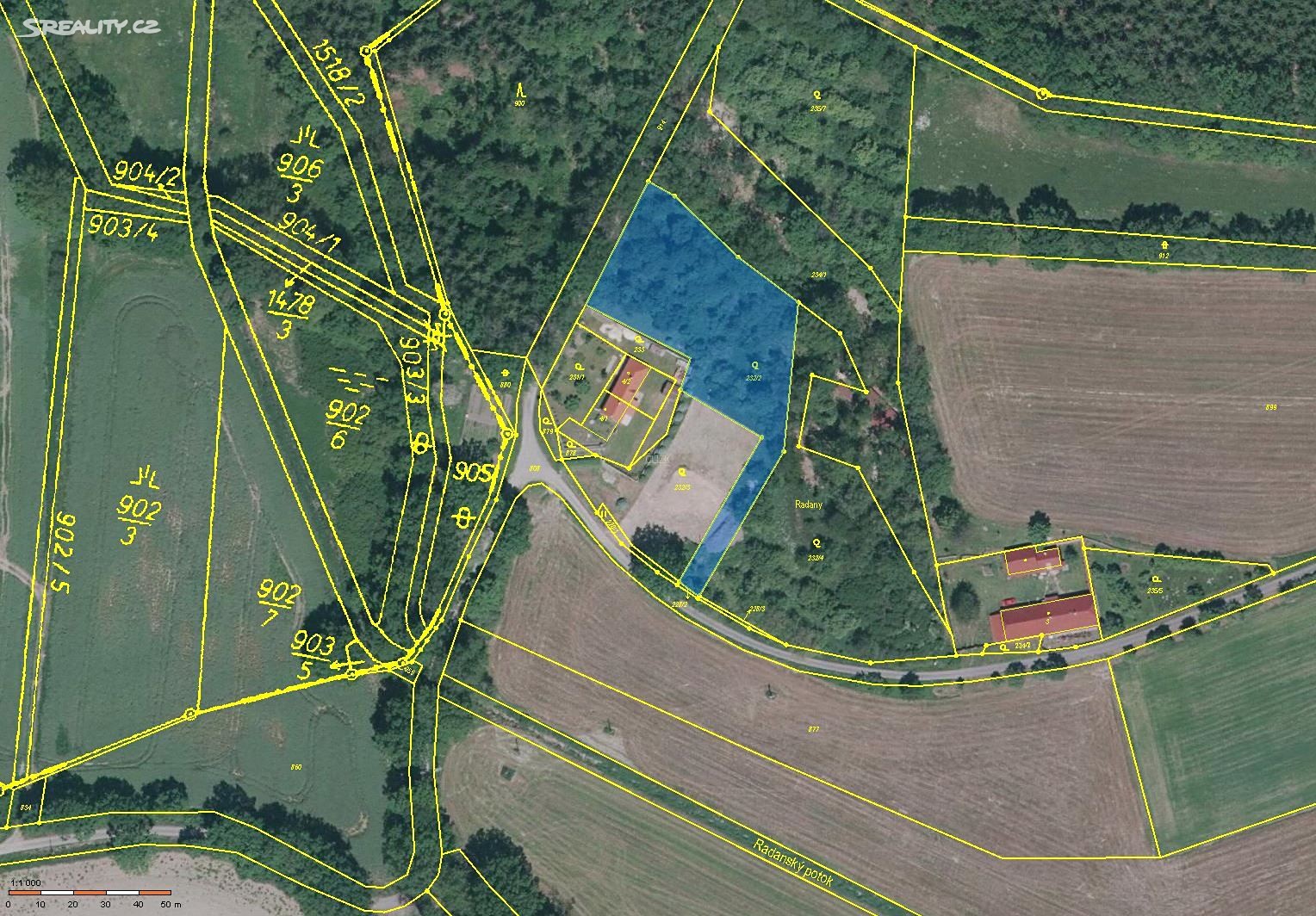 Prodej  stavebního pozemku 3 092 m², Pohorovice - Kloub, okres Strakonice