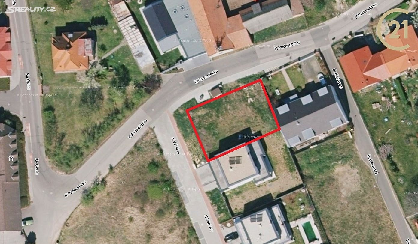 Prodej  stavebního pozemku 572 m², K Padesátníku, Praha - Přední Kopanina