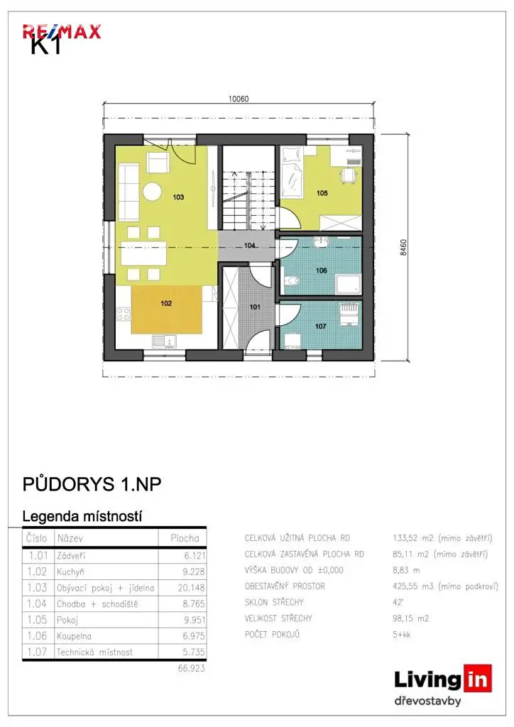 Prodej  rodinného domu 133 m², pozemek 1 292 m², Labské Chrčice, okres Pardubice