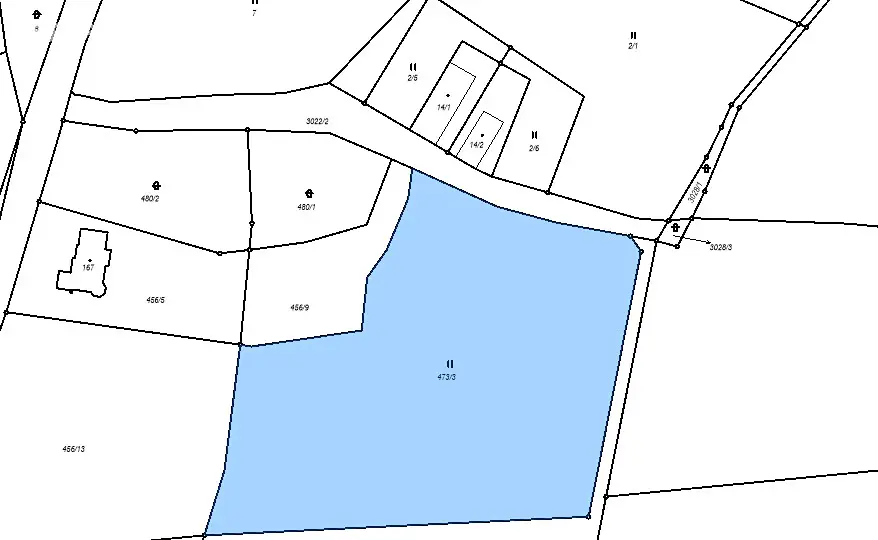 Prodej  stavebního pozemku 11 530 m², Malšín - Ostrov, okres Český Krumlov