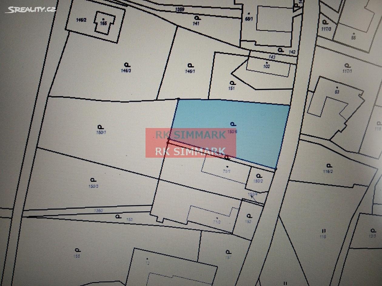 Prodej  stavebního pozemku 1 451 m², Odry - Kamenka, okres Nový Jičín