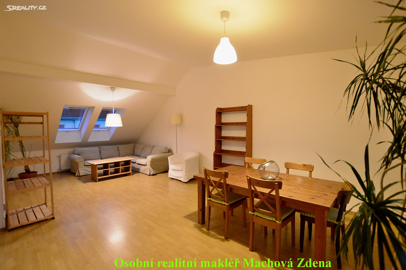 Pronájem bytu 3+kk 90 m² (Podkrovní), Praha 5 - Smíchov