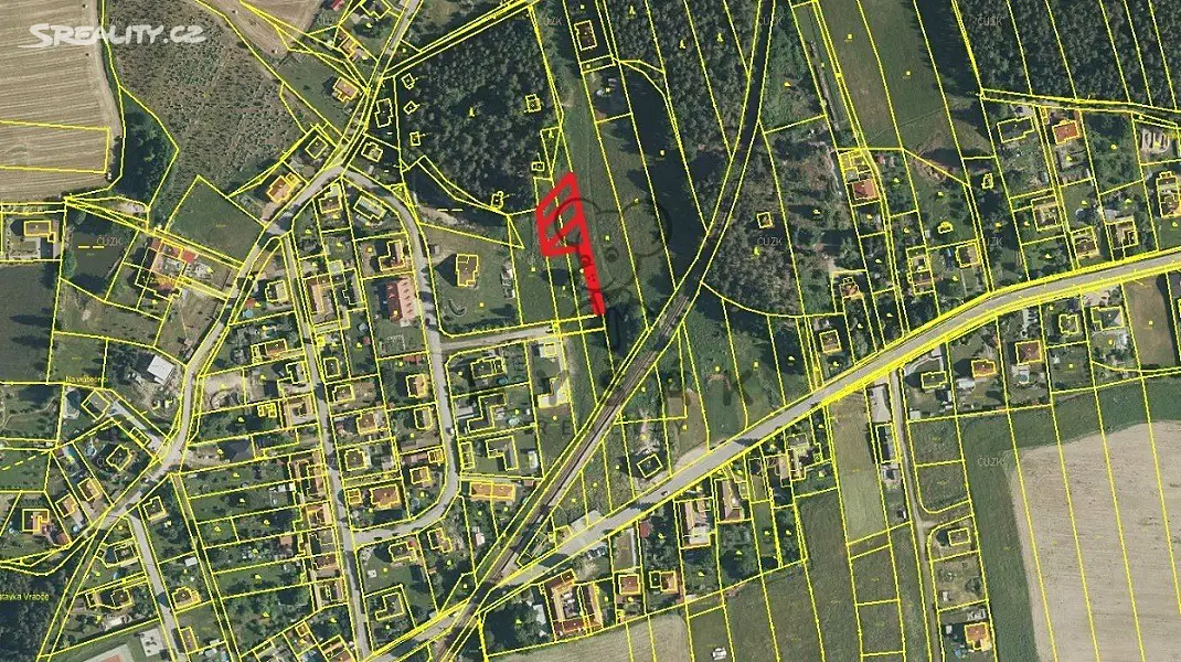 Prodej  stavebního pozemku 1 162 m², Vrábče, okres České Budějovice