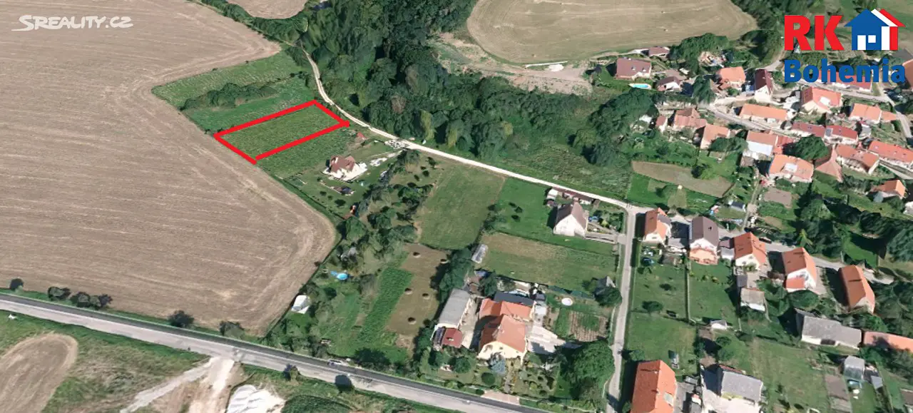 Prodej  stavebního pozemku 1 491 m², Bykoš, okres Beroun