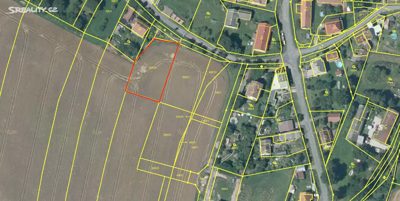 Prodej  stavebního pozemku 1 259 m², Kyjov, okres Havlíčkův Brod