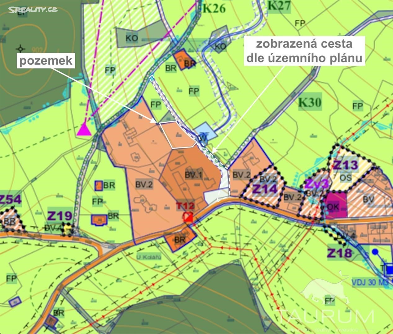 Prodej  stavebního pozemku 1 777 m², Zdíkov, okres Prachatice