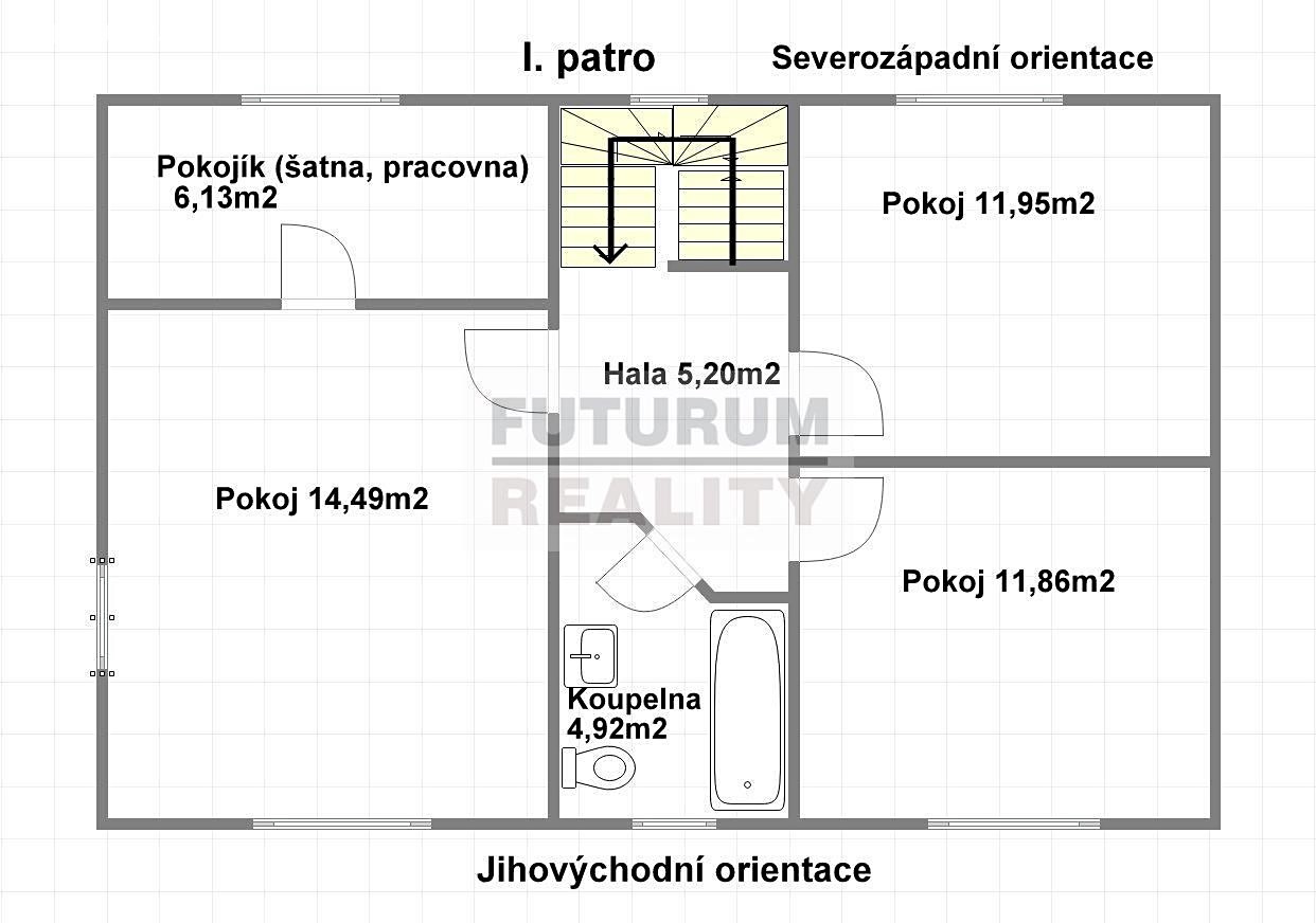 Pronájem  rodinného domu 112 m², pozemek 871 m², Jesenice, okres Praha-západ