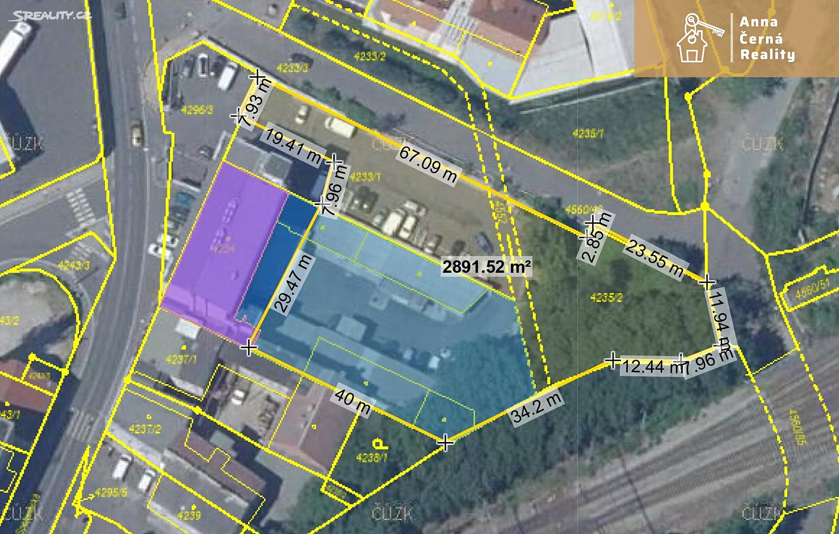 Prodej  komerčního pozemku 2 891 m², Spojenecká, Teplice