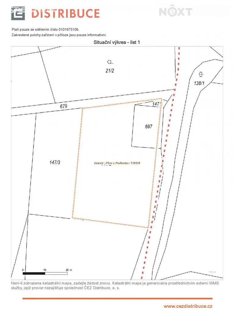 Prodej  stavebního pozemku 2 001 m², Podbořany - Pšov, okres Louny