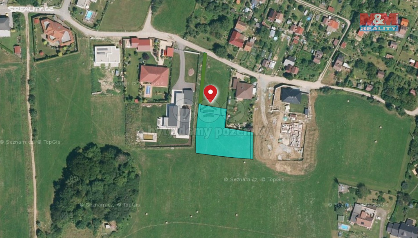 Prodej  stavebního pozemku 1 644 m², Srubec, okres České Budějovice