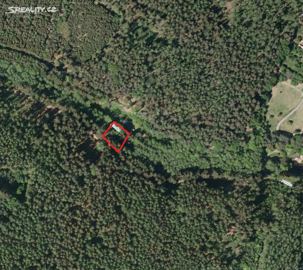 Prodej  lesa 835 m², Ptení, okres Prostějov
