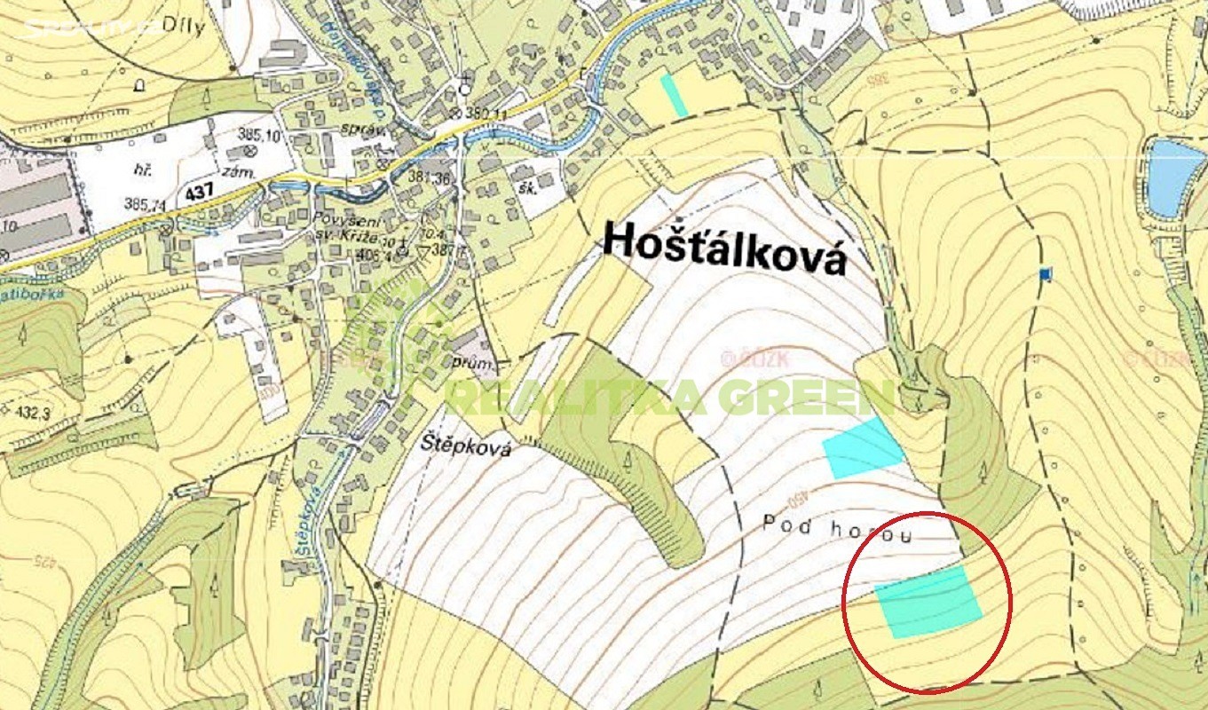 Prodej  pole 9 020 m², Hošťálková, okres Vsetín