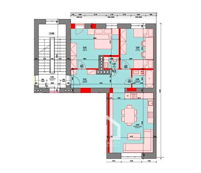 Pronájem bytu 3+kk 76 m², Mariánské náměstí, Ostrava - Mariánské Hory