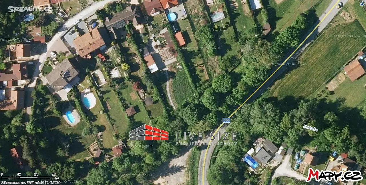 Prodej  stavebního pozemku 2 224 m², Chudčice, okres Brno-venkov