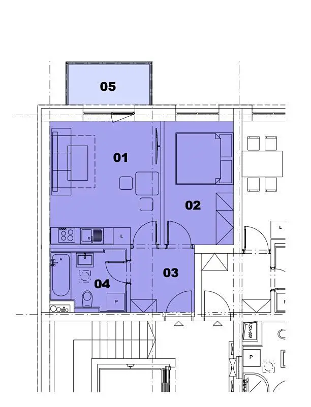 Pronájem bytu 2+kk 43 m², Plovární, Plzeň - Jižní Předměstí