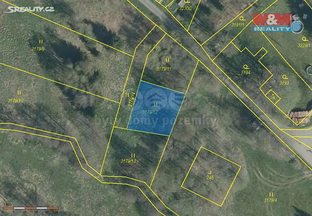 Prodej  stavebního pozemku 441 m², Stará Voda - Sekerské Chalupy, okres Cheb