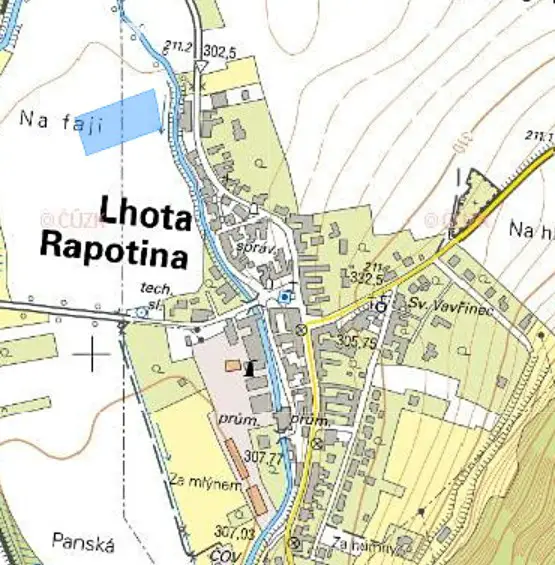 Prodej  pozemku 7 552 m², Lhota Rapotina, okres Blansko