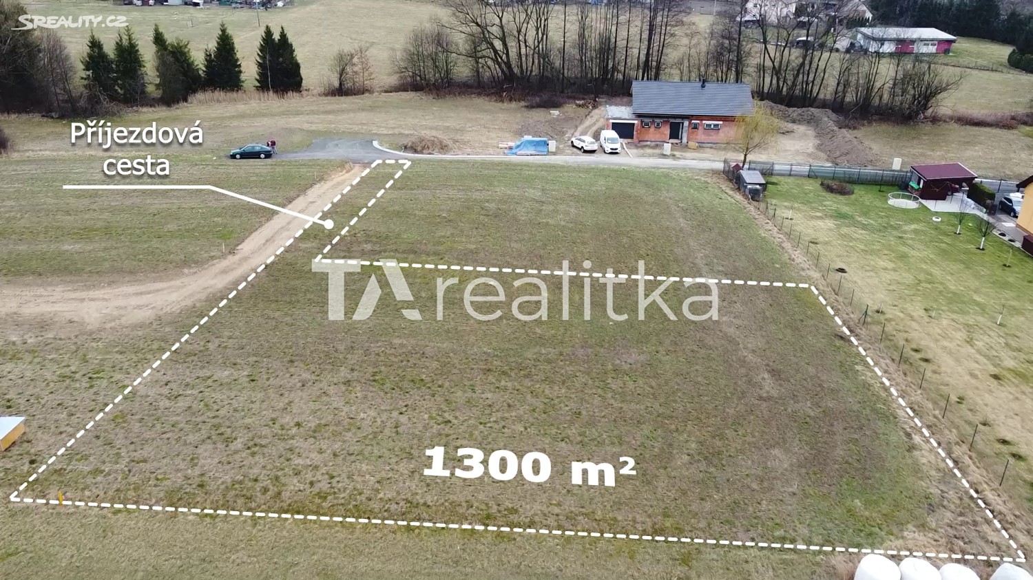 Prodej  stavebního pozemku 1 300 m², Janovice, okres Frýdek-Místek