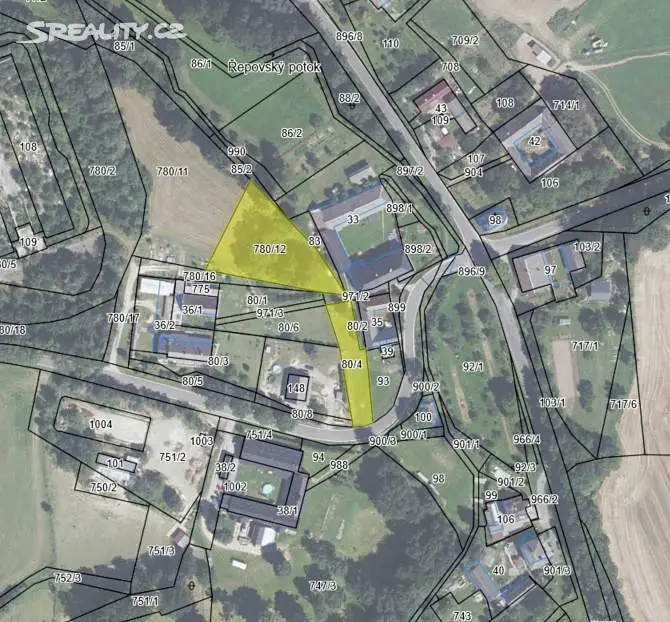 Prodej  stavebního pozemku 2 755 m², Mohelnice, okres Šumperk