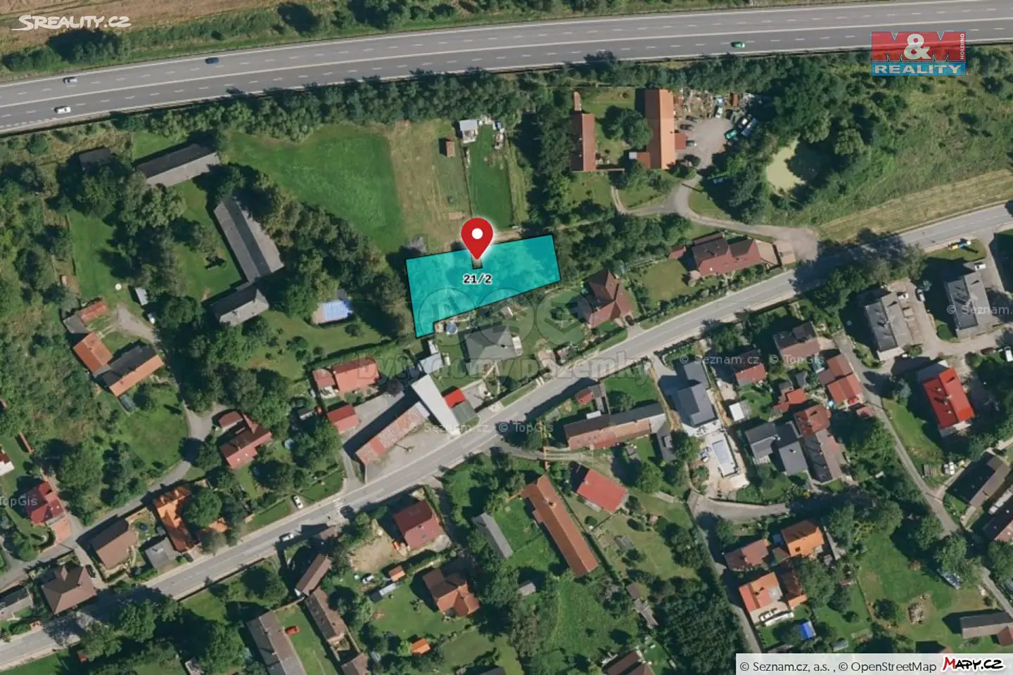 Prodej  stavebního pozemku 1 117 m², Tábor - Čekanice, okres Tábor
