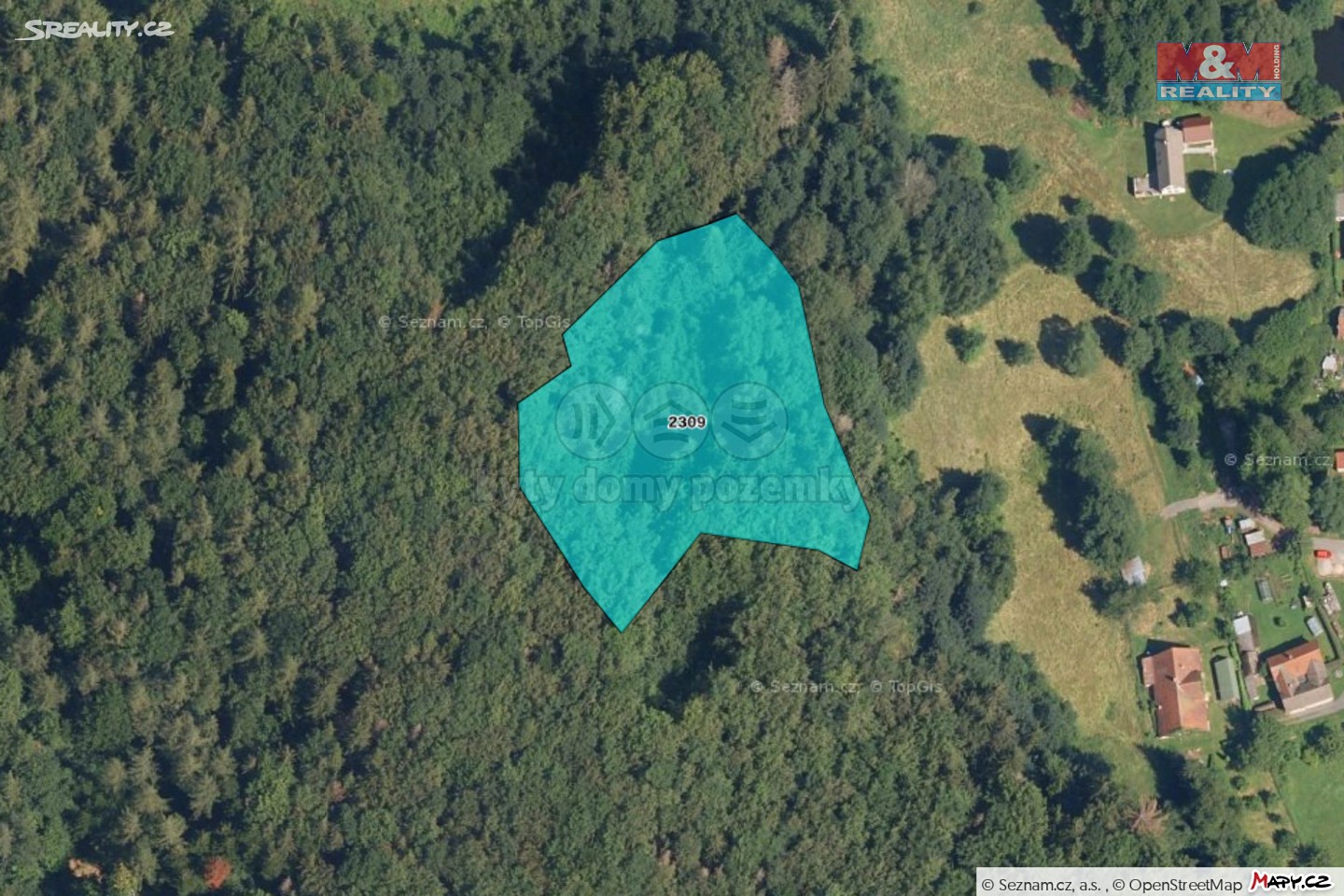 Prodej  lesa 6 348 m², Lubná, okres Svitavy