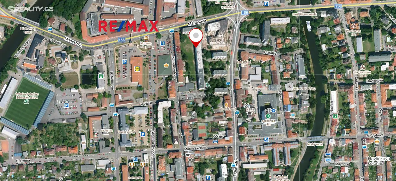Pronájem bytu 1+1 40 m², Mánesova, České Budějovice - České Budějovice 7