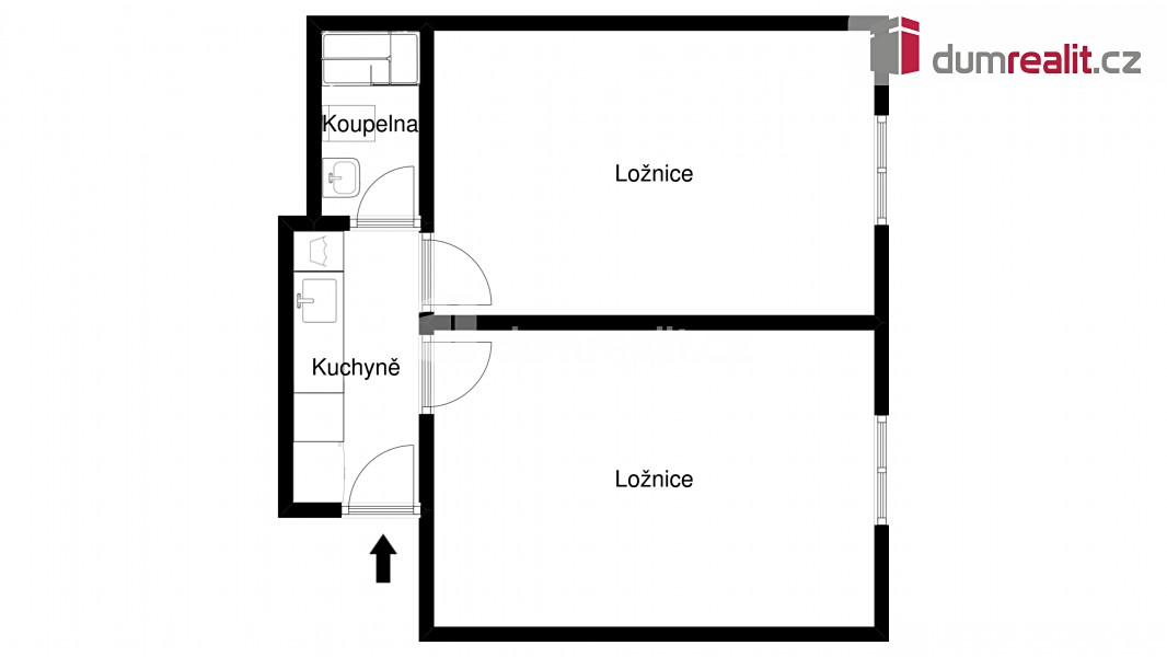 Pronájem bytu 2+1 38 m², Schulhoffova, Praha 4 - Háje