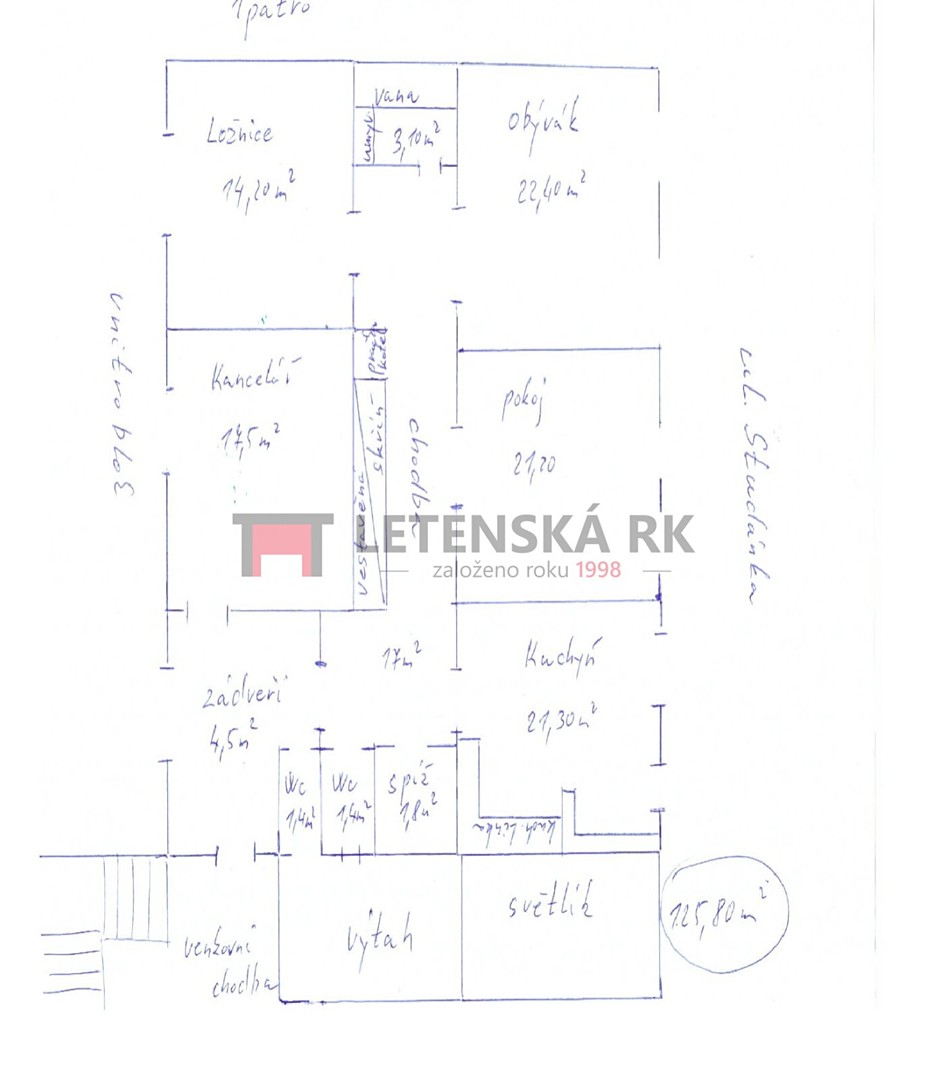 Pronájem bytu 4+1 125 m², Kamenická, Praha 7 - Bubeneč