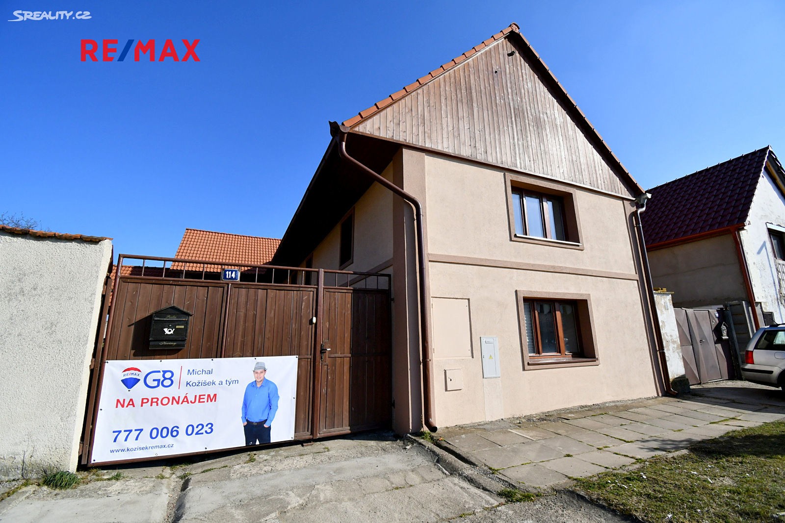 Pronájem  rodinného domu 115 m², pozemek 530 m², Mnetěš, okres Litoměřice