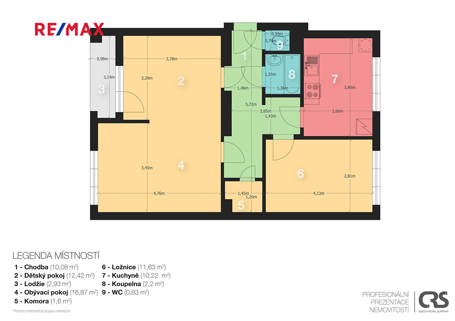 Prodej bytu 2+1 70 m², Na Farkáně III, Praha 5 - Radlice