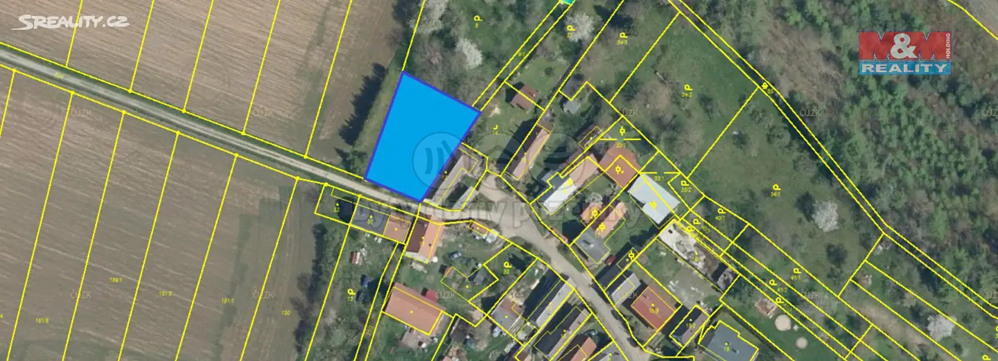 Prodej  stavebního pozemku 1 131 m², Kluky, okres Mladá Boleslav