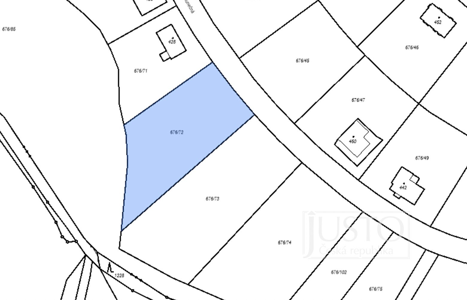 Prodej  stavebního pozemku 2 007 m², Krupka - Vrchoslav, okres Teplice