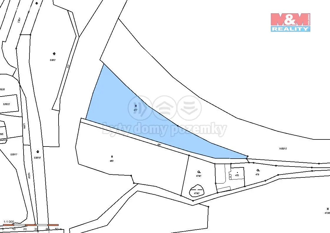 Prodej  stavebního pozemku 3 567 m², Otavská, Liberec - Liberec VI-Rochlice