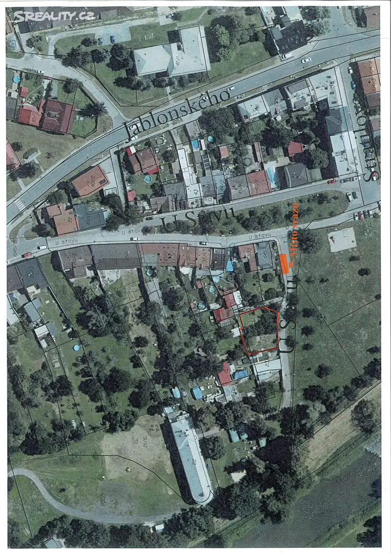 Prodej  stavebního pozemku 395 m², U Stavu, Olomouc - Černovír