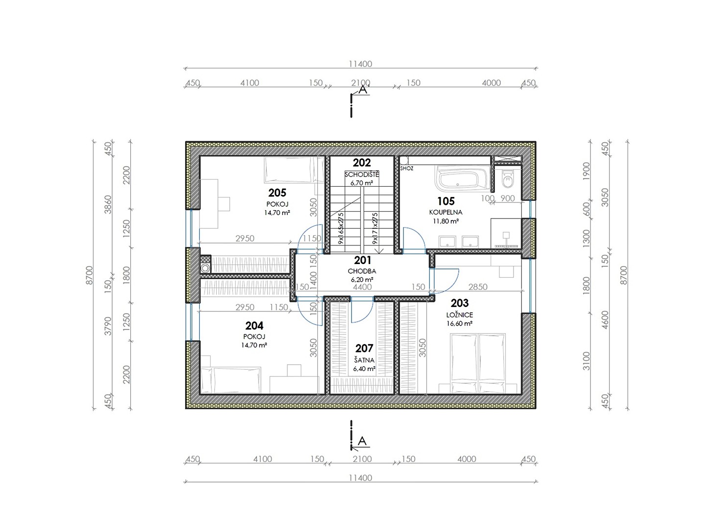 Prodej  stavebního pozemku 947 m², Vavřinec - Nové Dvory, okres Blansko