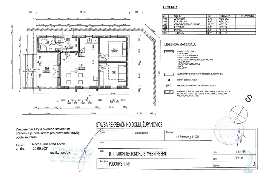 Prodej  stavebního pozemku 362 m², Županovice, okres Příbram