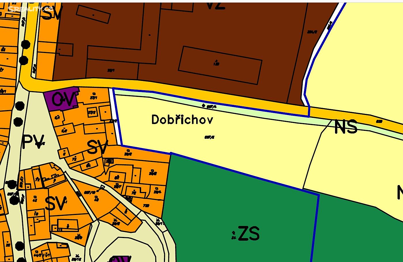 Prodej  pole 8 284 m², Dobřichov, okres Kolín
