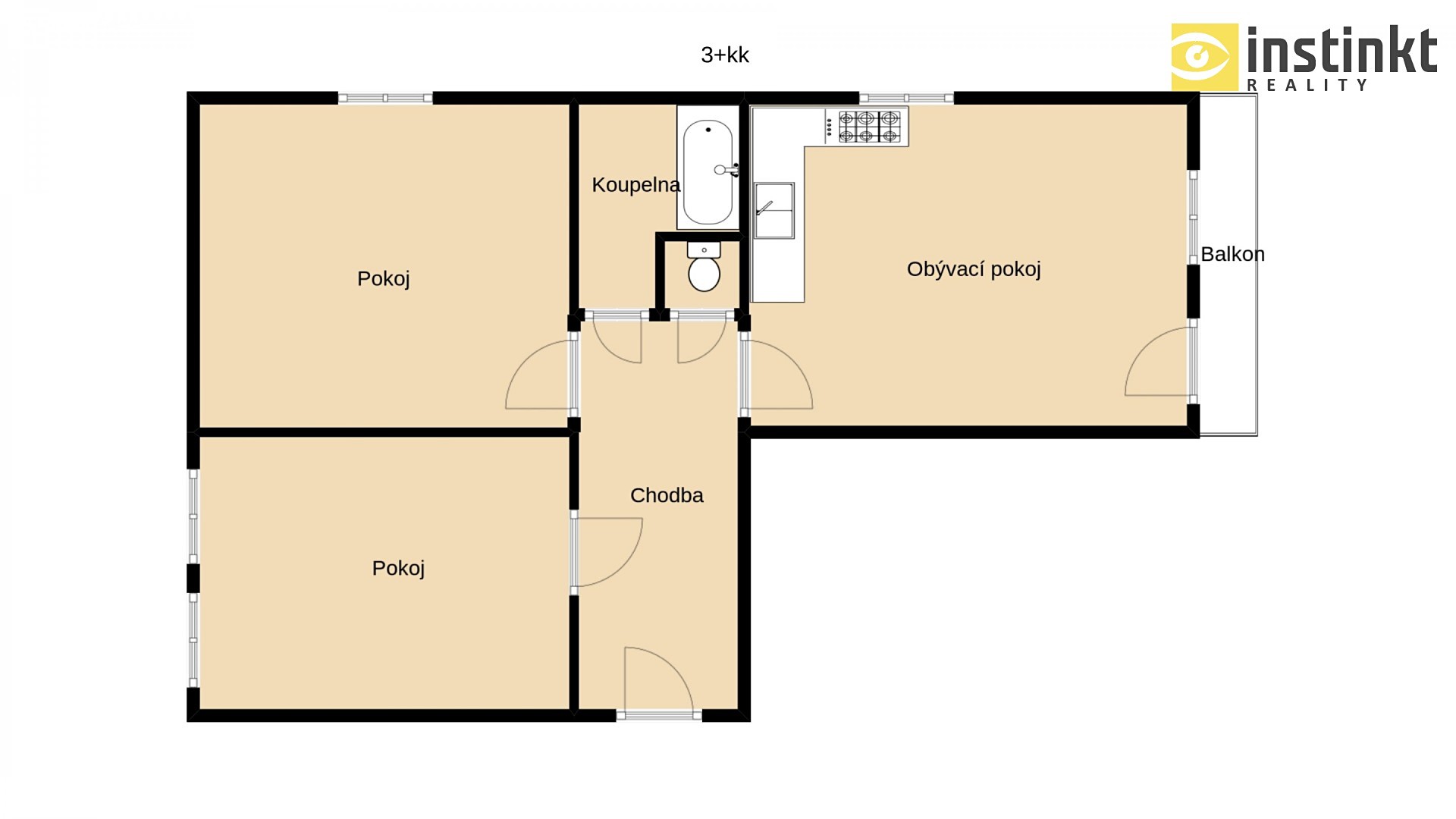 Pronájem bytu 3+kk 80 m², Jižní Svahy, Vejprnice