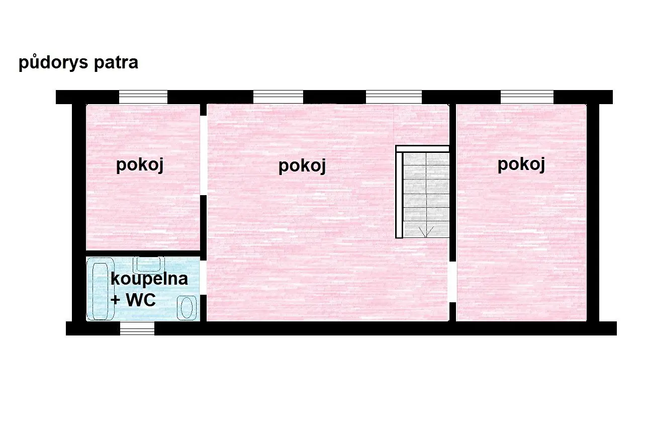 Pronájem  rodinného domu 103 m², pozemek 1 m², Hájecká, Červený Újezd