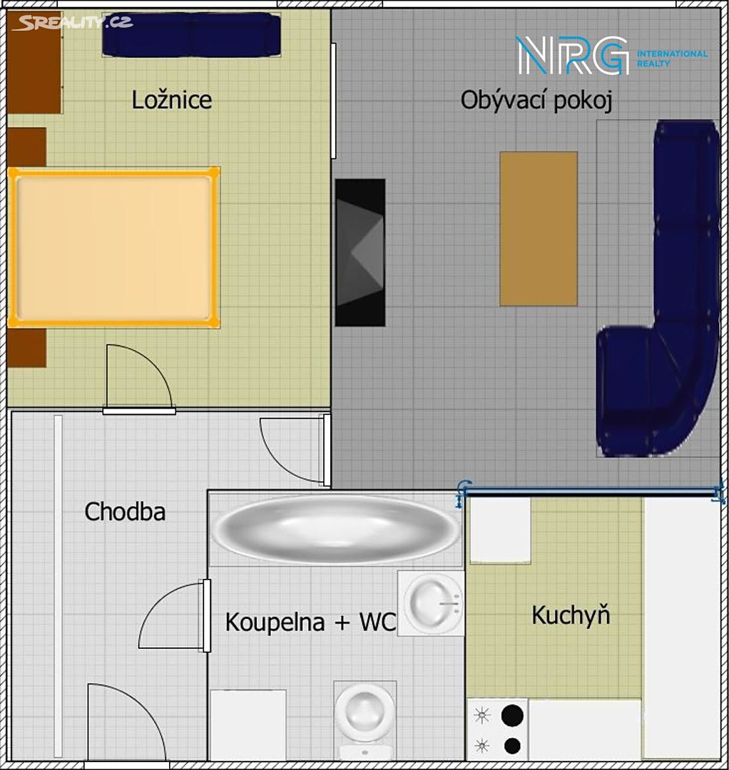 Prodej bytu 2+kk 51 m², Pujmanové, Praha 4 - Nusle