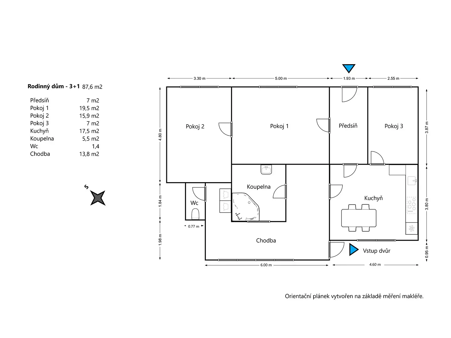 Prodej  rodinného domu 88 m², pozemek 406 m², Široká, Popice
