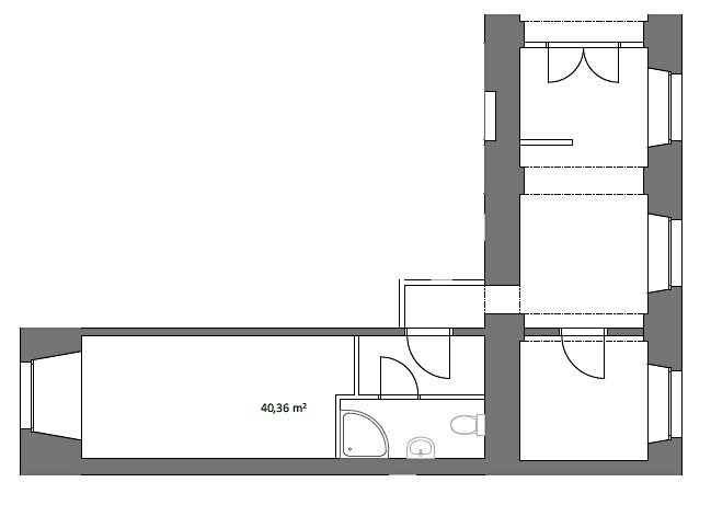 Pronájem bytu 2+1 40 m², Řeznická, Brno - Trnitá