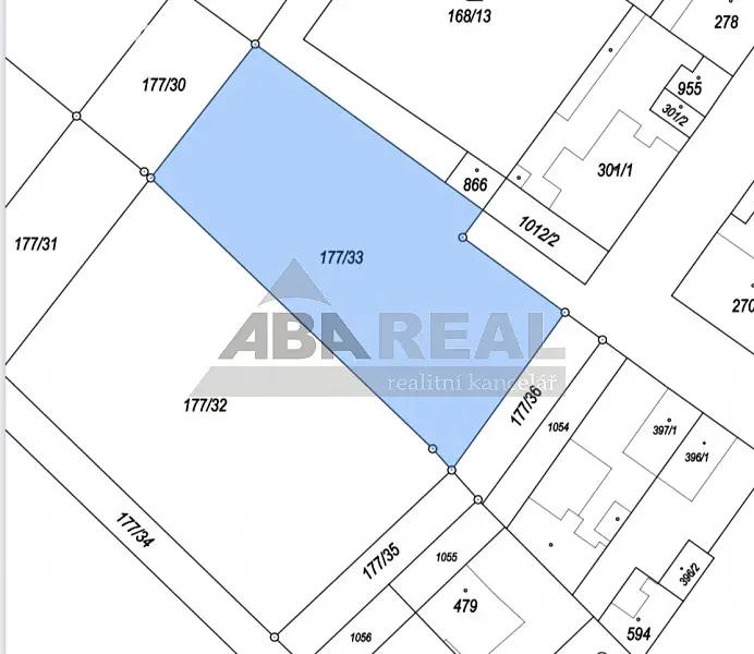 Prodej  stavebního pozemku 1 342 m², U Parku, Pchery - Humny