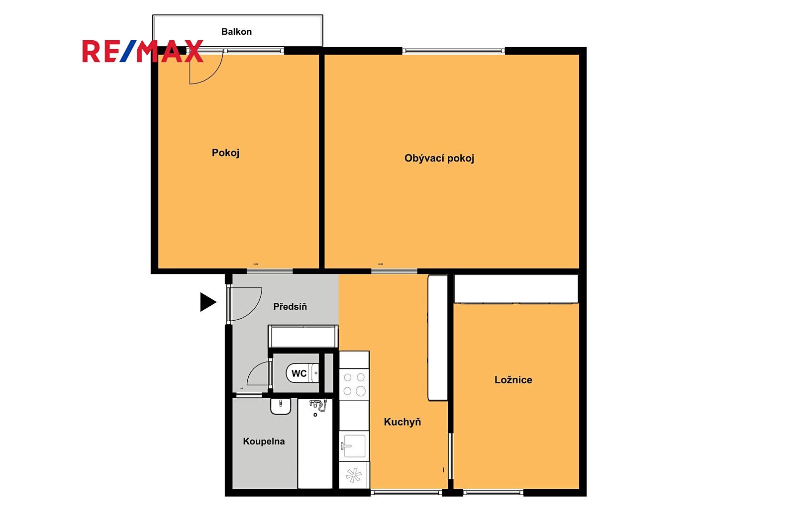 Pronájem bytu 3+1 64 m², Jungmannova, Český Brod