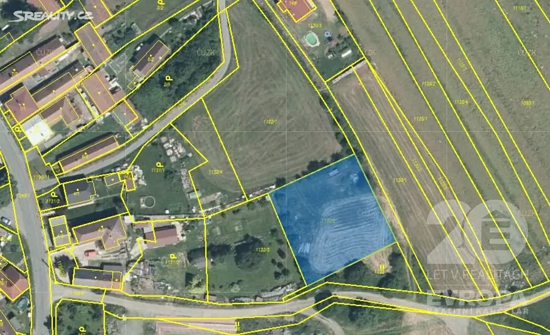Prodej  stavebního pozemku 1 773 m², Ovesná Lhota, okres Havlíčkův Brod
