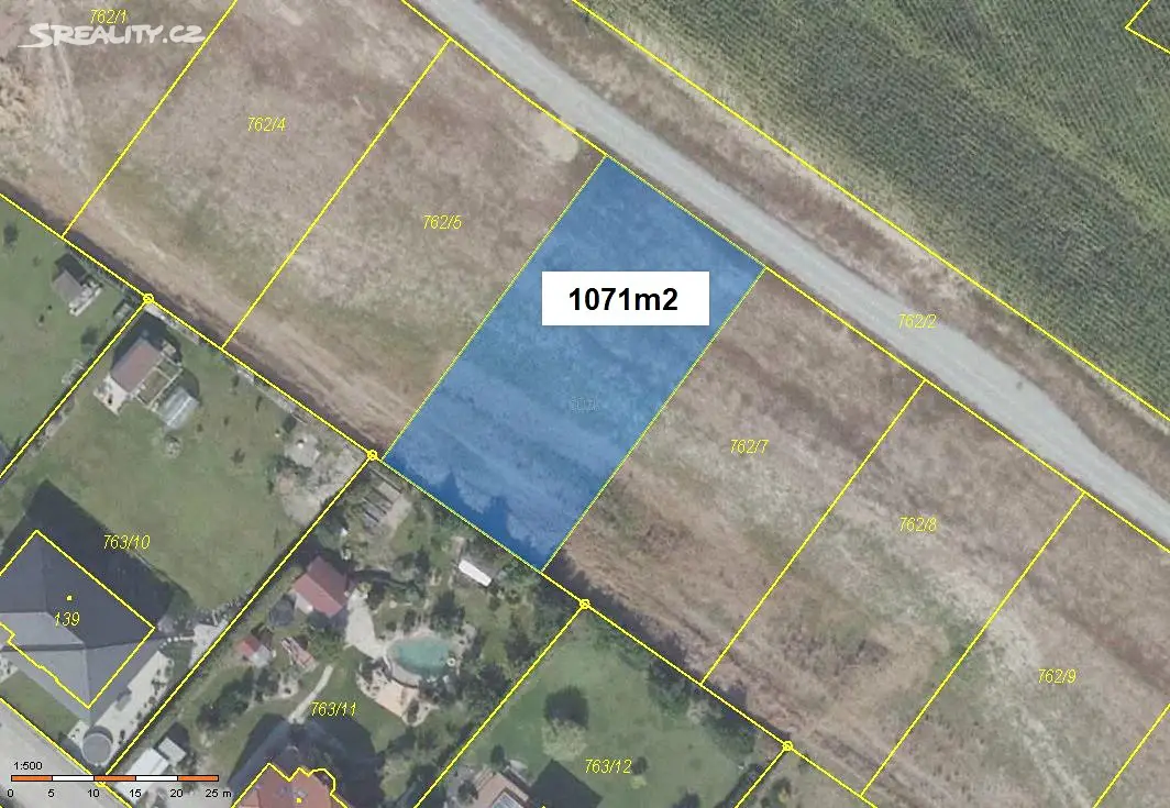 Prodej  stavebního pozemku 1 073 m², Sedlec, okres Mladá Boleslav