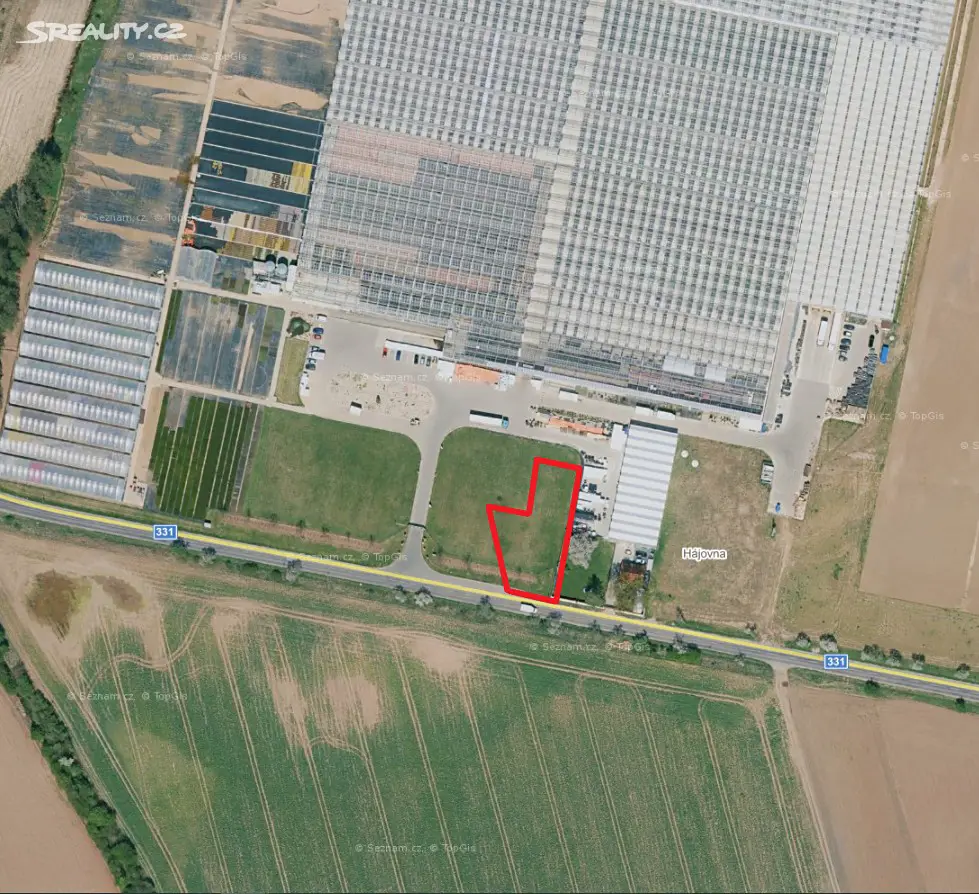 Prodej  komerčního pozemku 508 m², Ostrá, okres Nymburk