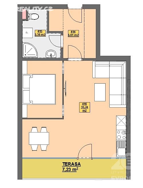 Pronájem bytu 1+kk 54 m², Havlíčkova, Havlíčkův Brod