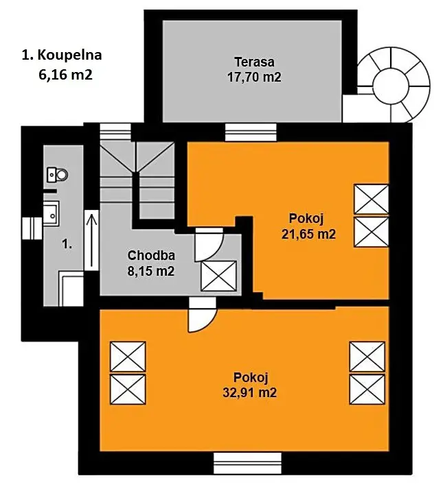 Pronájem  rodinného domu 190 m², pozemek 611 m², Třebihošťská, Praha 9 - Dolní Počernice