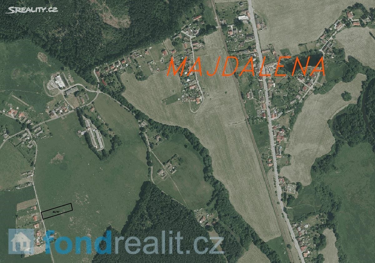 Prodej  stavebního pozemku 2 957 m², Majdalena, okres Jindřichův Hradec
